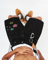 Insane® Stickers Shorts - Black