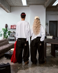 Insane® Dual Realm Demin Pants - Black
