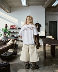 Insane® Rough Edge Jorts - White