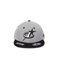 Logo Striped Snapback - Black