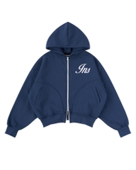 Insane® Weekly Boxy Hoodie Zip - Navy Blue