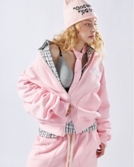 Insane® Weekly Boxy Hoodie Zip - Baby Pink