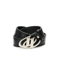 Insane® Animal Skin Belt - Black Crocodile Pattern