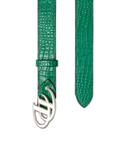 Insane® Animal Skin Belt - Green Crocodile Pattern