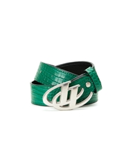 Insane® Animal Skin Belt - Green Crocodile Pattern