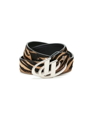 Insane® Animal Skin Belt - Brown Zebra Python Pattern