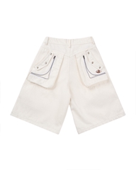 Insane® Rawline Jorts - White