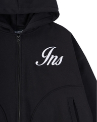 Insane® Weekly Boxy Hoodie Zip - Black