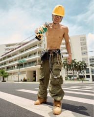 Insane® Cargo Parachute Pants - Green