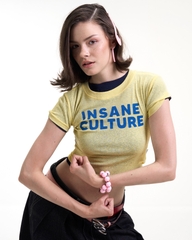 Insane® Culture Baby Tee - Lime Yellow