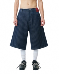 Insane® Plaid Jorts - Navy