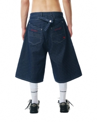 Insane® Plaid Jorts - Navy
