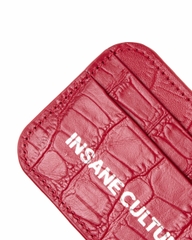 Insane® Card Holder - Red Croc