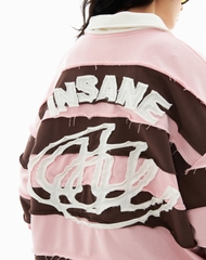Insane® Rebel Long Sleeve Polo - Pink