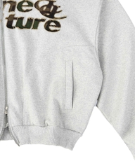 Insane® Camo Patch Hoodie Zip - Melange