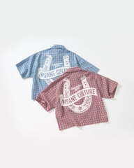 Insane® Horseshoe Plaid Shirt - Wine