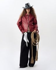 Insane® Noir Leather Jacket - Red