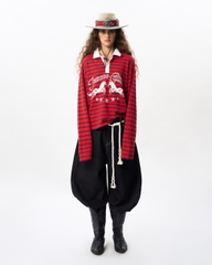 Insane® Twin Horse Polo LongSleeve - Red