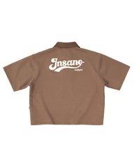 Insane® Basic Boxy Polo - Brown