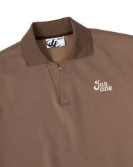Insane® Basic Boxy Polo - Brown