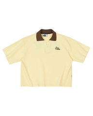 Insane® Basic Boxy Polo - Lemon Chiffon