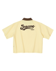 Insane® Basic Boxy Polo - Lemon Chiffon