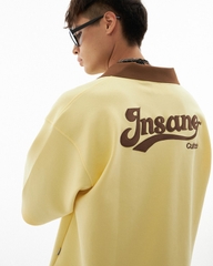 Insane® Basic Boxy Polo - Lemon Chiffon