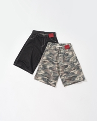 Insane® Horseshoe Jorts - Raw Denim