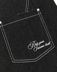 Insane® Horseshoe Jorts - Raw Denim