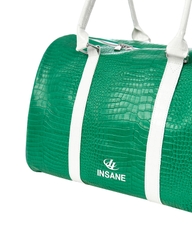 Insane® Leather Duffle Bag - Green