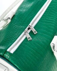 Insane® Leather Duffle Bag - Green