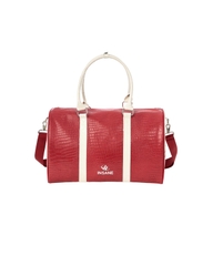 Insane® Leather Duffle Bag - Red