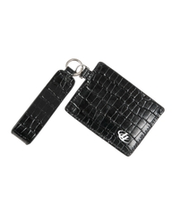 Insane® Leather Card Holder - Black