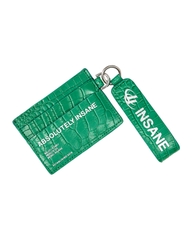 Insane® Leather Card Holder - Green