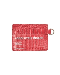 Insane® Leather Card Holder - Red