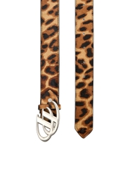 Insane® Animal Skin Belt - Brown Leopard Pattern