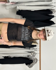 Insane® Script Baby Tee - Black