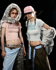 Insane® Script Baby Tee - Baby Blue