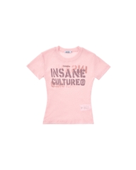 Insane® Script Baby Tee - Baby Pink