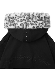 Insane® Arctic Leopard Hoodie - Black