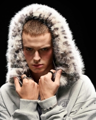 Insane® Arctic Leopard Hoodie - Black