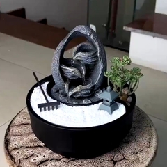 Thác Nước Phong Thủy Mini TNMKB11 – Chiêu Tài, Hút Lộc, Trang Trí Phong Thuỷ