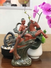 Tượng Thánh Gióng Gốm Xanh TTGKB02 – Biểu Tượng Sức Mạnh, Bình An & Thăng Tiến