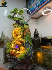 Tiểu Cảnh Thác Nước Hồ Lô Chim Công_KBPTTN015