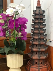 Tháp Văn Xương 9 Tầng Đỏ Đen TVXKB02 – Bứt Phá Học Vấn, Mở Lối Công Danh