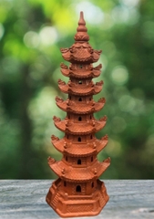 Tháp Văn Xương 7 Tầng Màu Đỏ TVXKB03 – May Mắn Thi Cử, Vượng Công Danh
