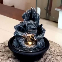 Thác nước phong thủy mini để bàn TNMKB15 – Thu hút tài lộc, trang trí sang trọng