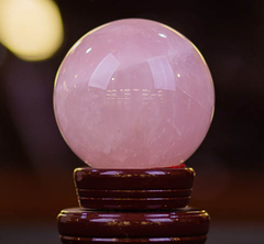 Quả Cầu Phong Thủy Thạch Anh Hồng _KBPT11