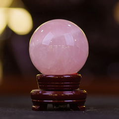 Quả Cầu Phong Thủy Thạch Anh Hồng _KBPT11