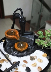 Thác nước phong thủy mini để bàn TNMKB16 – Thiết kế nghệ thuật, mang tài lộc & bình an